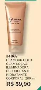 O Boticário Glamour - gold glam loção desodorante hidratante corporal oferta