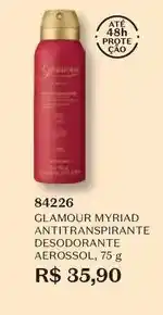 O Boticário Glamour - myriad antitranspirante desodorante aerossol oferta