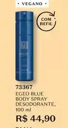 O Boticário Egeo - blue body spray desodorante oferta