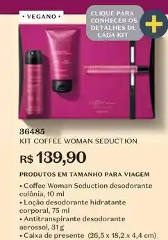 O Boticário O boticario - kit coffee woman seduction oferta