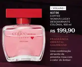 O Boticário O boticario - coffee woman lucky desodorante colônia oferta