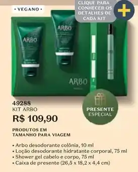 O Boticário Arbo - kit oferta