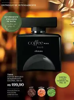 O Boticário O boticario - coffee man duo desodorante colônia oferta