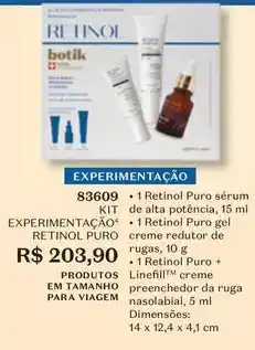 O Boticário Puro - kit experimentação oferta