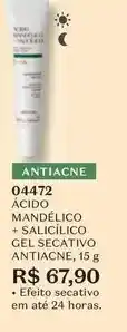 Acide mandelico + salicilico gel secativo antiaçne