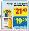 Extra Qualitá - pêssego em calda tradicional oferta