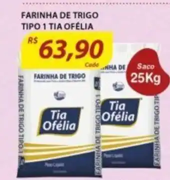 Assaí Atacadista Farinha de Trigo Tipo 1 Tia Ofelia 25kg oferta