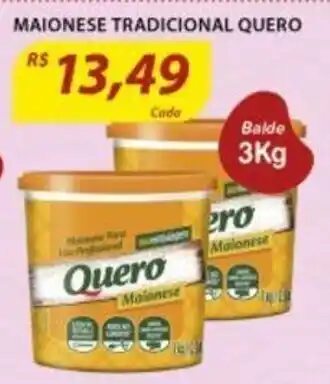 Assaí Atacadista Maionese Tradicional Quero 3kg oferta