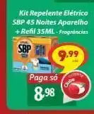 D'avó Supermercado Kit repelente elétrico sbp 45 noites aparelho + refil 35ml - fragrâncias oferta