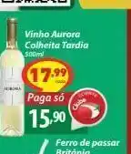 D'avó Supermercado Vinho aurora colheita tardia 500ml oferta