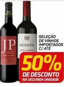 Seleção de vinhos importados c/ até