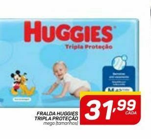 GBarbosa Fralda huggies tripla proteção oferta