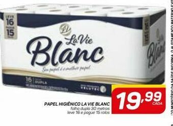 GBarbosa Papel higiênico la vie blanc oferta