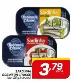 GBarbosa Sardinha robinson crusoe lata 125 g oferta