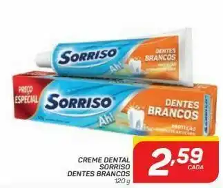 GBarbosa Creme dental sorriso dentes brancos 120 g oferta
