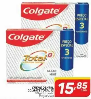 GBarbosa Creme dental colgate total 12 90 g c/ 3 unids oferta