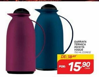 Garrafa térmica invicta vogue 750 ml