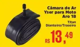 Supermercados Mateus Câmara de Ar Yser para Moto Aro 18 oferta