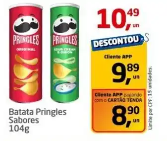 Tenda Atacado Batata Pringles Sabores oferta