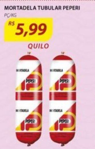 Assaí Atacadista Mortadela Tubular Peperi 1kg oferta