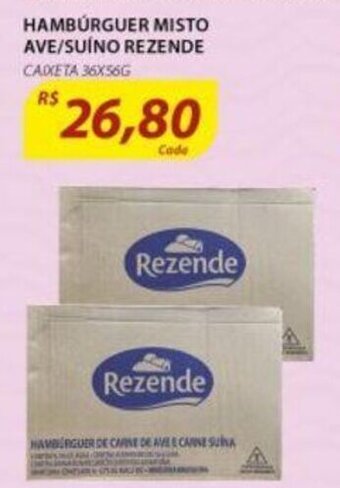 Assaí Atacadista Hamburguer Misto Ave/ Suino Rezende oferta