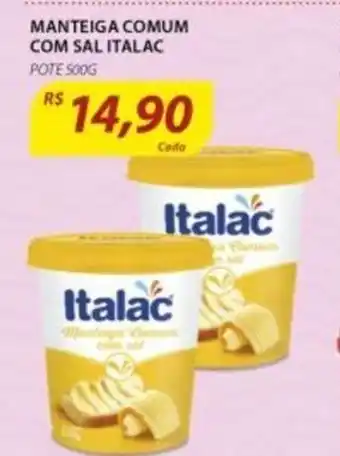 Assaí Atacadista Manteiga Comum Com Sal Italac 500g oferta