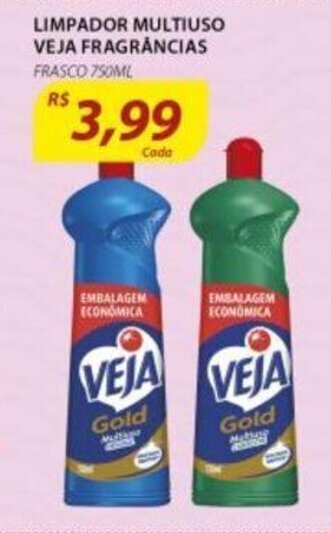 Assaí Atacadista Limpador Multiuso Veja Fragrancias 750ml oferta