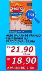 Assaí Atacadista Seara - meio da asa de frango temperado ou tradicional oferta