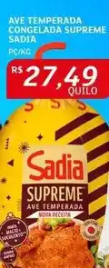 Assaí Atacadista Sadia - ave temperada congelada supreme oferta