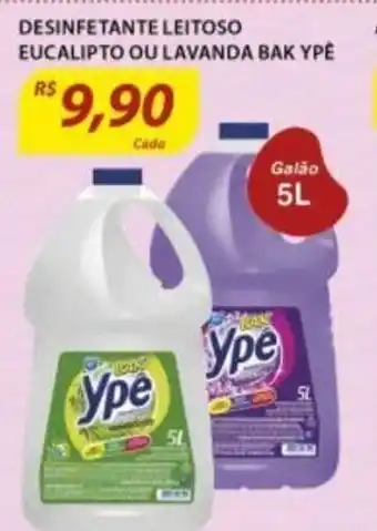 Assaí Atacadista Desinfetante Leitosos Eucalipto ou Lavanda Bak Ype 5L oferta