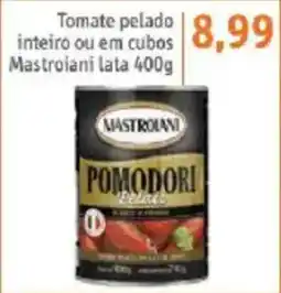 Tomate pelado inteiro em cubos Mastroiani lata