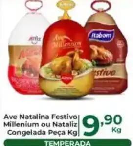 Comercial Esperança Ave Natalina Festivo Millenium ou Nataliz Congelada Peça oferta