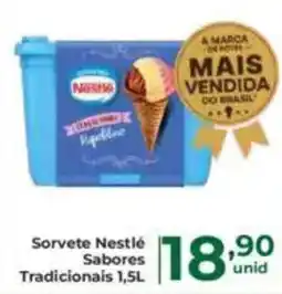 Comercial Esperança Sorvete Nestlé Sabores Tradicionais oferta