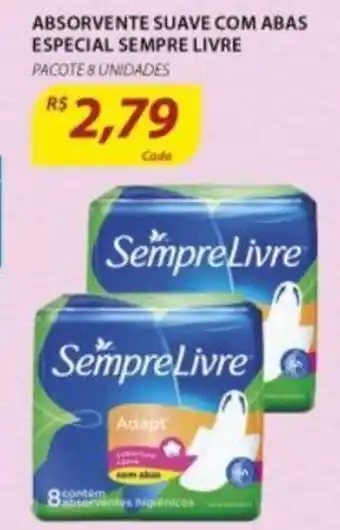 Absorvenete Suave Com Abas Especial Sempre Livre