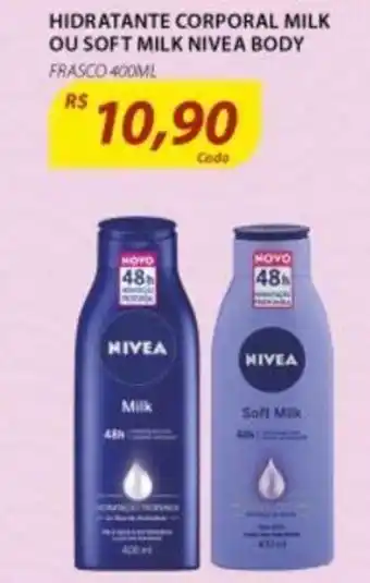 Assaí Atacadista Hidratante Corporal Milk ou Soft Nivea Body 400ml oferta
