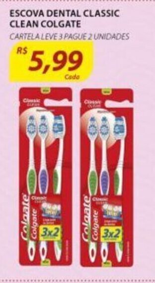 Assaí Atacadista Escova Dental Classic Clean Colgate oferta