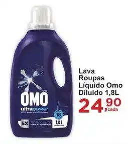 Rossi Supermercado Lava Roupas Líquido Omo Diluido oferta