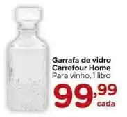 Carrefour Carrefour - garrafa de vidro home oferta