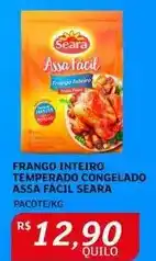 Assaí Atacadista Seara - frango inteiro temperado congelado assa fácil oferta