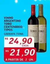 Assaí Atacadista Argentino - vinho centenario tipos oferta