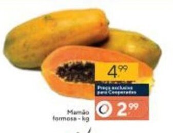 Coop Mamao formosa 1kg oferta