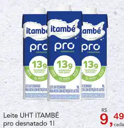 Cometa Supermercados Leite UHT ITAMBÉ pro desnatado oferta