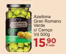 Rossi Supermercado Azeitona Gran Romano Verde c/ Caroço oferta