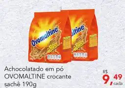 Cometa Supermercados Achocolatado em pó OVOMALTINE crocante sachê oferta