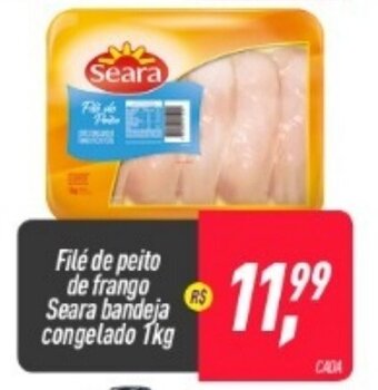Frangolândia File de peito de Frango Seara bandeja congelado 1kg oferta