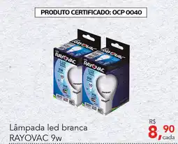 Cometa Supermercados Lâmpada led branca RAYOVAC 9w oferta