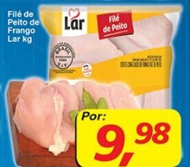 Supermercados Guanabara File de Peito de Frango Lar 1kg oferta