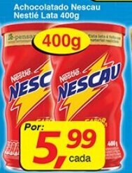 Supermercados Guanabara Achocolatado Nescau Nestle Lata 400g oferta