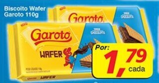 Supermercados Guanabara Biscoito Wafer Garoto 110g oferta