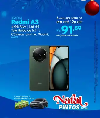 Lojas Pintos XIAOMI Redmi A3 oferta